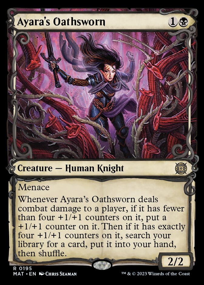 Ayara's Oathsworn (Showcase Halo Foil) [March of the Machine: The Aftermath] | Enigma On Main