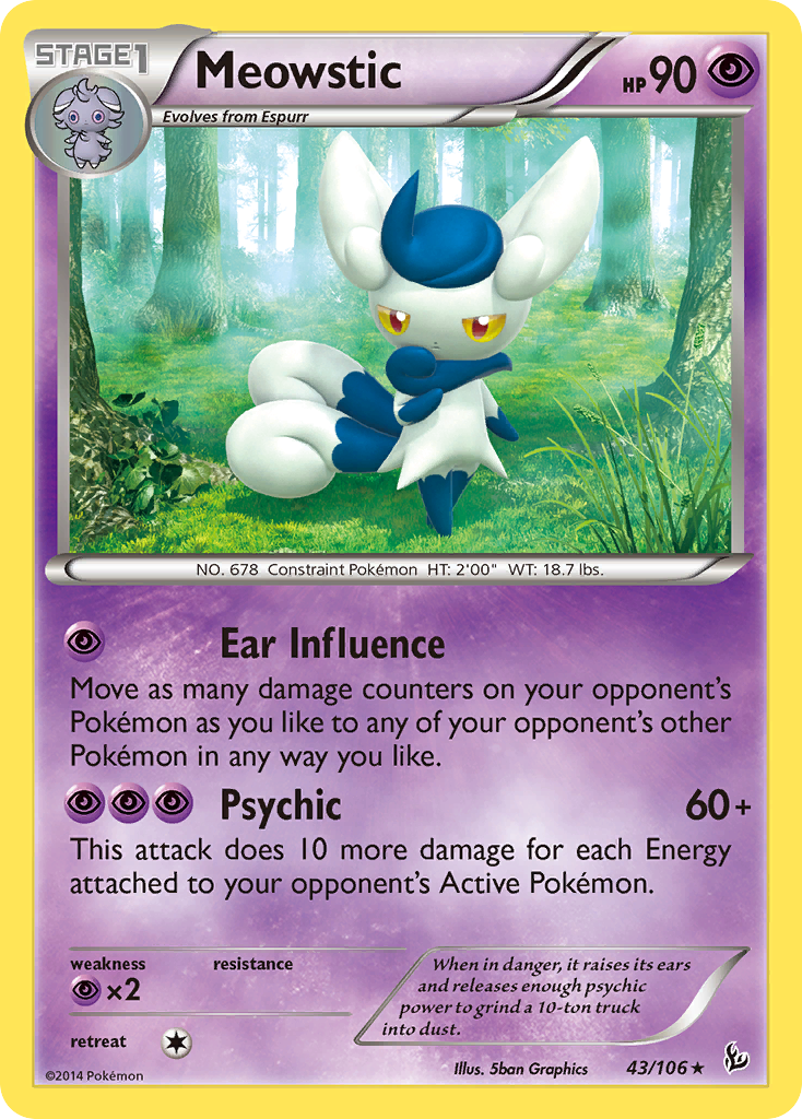 Meowstic (43/106) [XY: Flashfire] | Enigma On Main