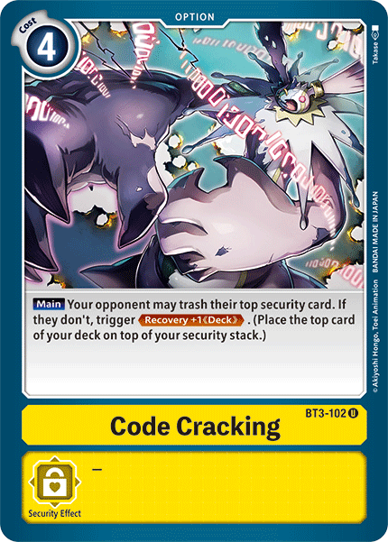 Code Cracking [BT3-102] [Release Special Booster Ver.1.5] | Enigma On Main