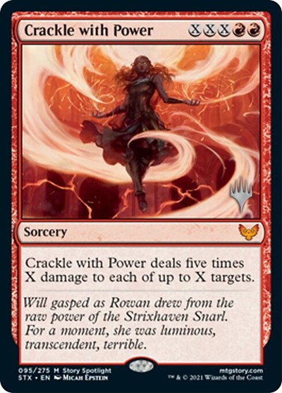 Crackle with Power (Promo Pack) [Strixhaven: School of Mages Promos] | Enigma On Main