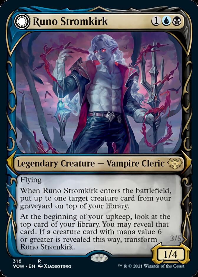 Runo Stromkirk // Krothuss, Lord of the Deep (Showcase Fang Frame) [Innistrad: Crimson Vow] | Enigma On Main