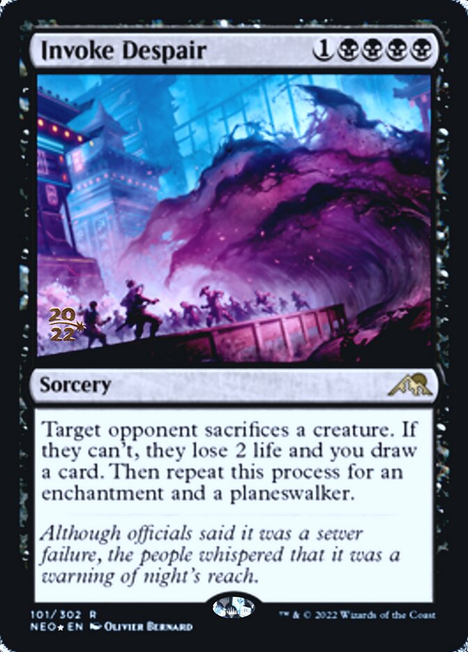 Invoke Despair [Kamigawa: Neon Dynasty Prerelease Promos] | Enigma On Main