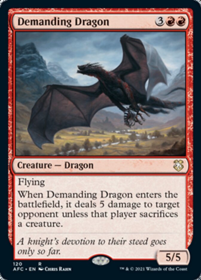 Demanding Dragon [Dungeons & Dragons: Adventures in the Forgotten Realms Commander] | Enigma On Main