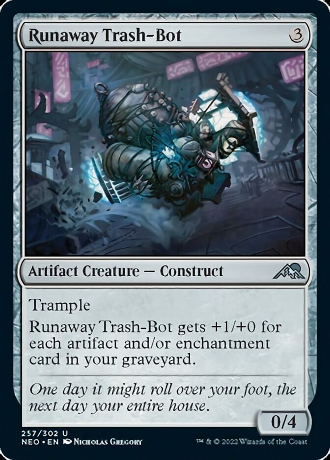 Runaway Trash-Bot [Kamigawa: Neon Dynasty] | Enigma On Main