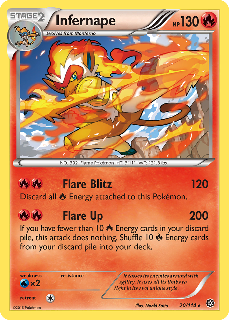 Infernape (20/114) [XY: Steam Siege] | Enigma On Main