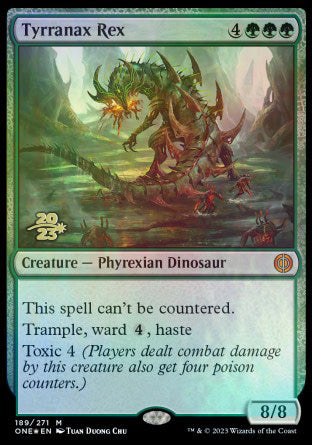 Tyrranax Rex [Phyrexia: All Will Be One Prerelease Promos] | Enigma On Main