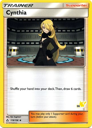 Cynthia (119/156) (Pikachu Stamp #59) [Battle Academy 2020] | Enigma On Main