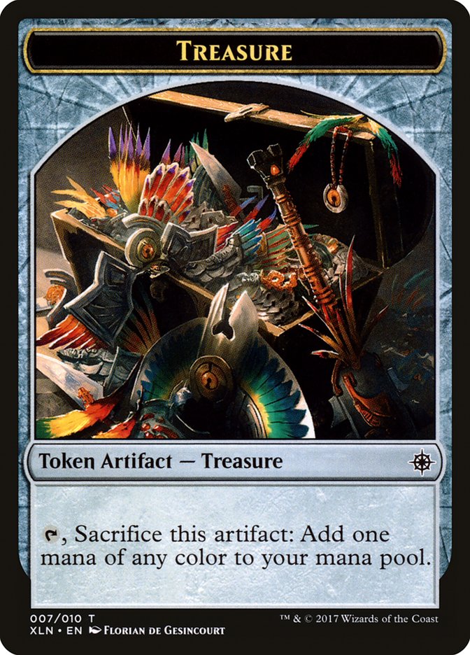 Treasure (007/010) [Ixalan Tokens] | Enigma On Main