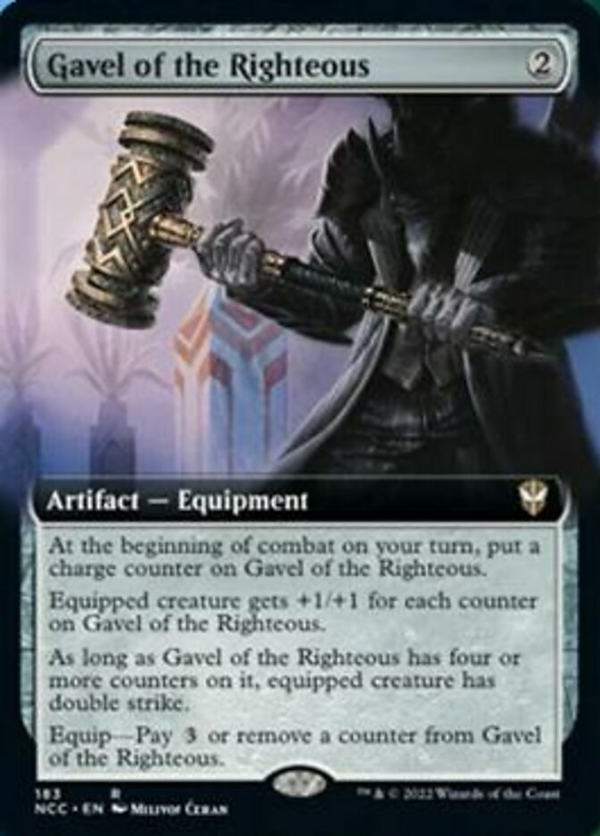 Gavel of the Righteous (Extended Art) [Streets of New Capenna Commander] | Enigma On Main