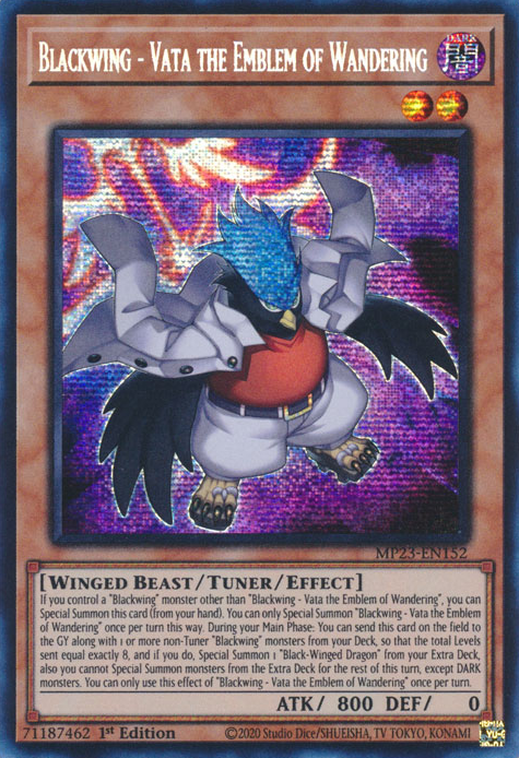 Blackwing - Vata the Emblem of Wandering [MP23-EN152] Prismatic Secret Rare | Enigma On Main