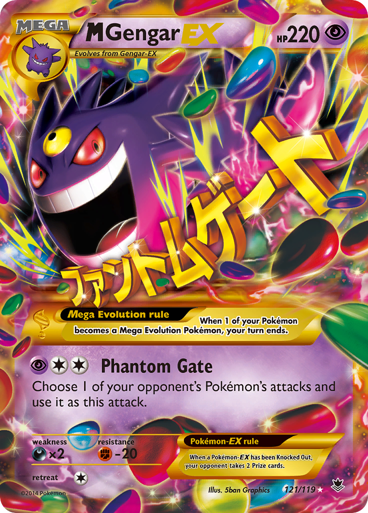 M Gengar EX (121/119) [XY: Phantom Forces] | Enigma On Main