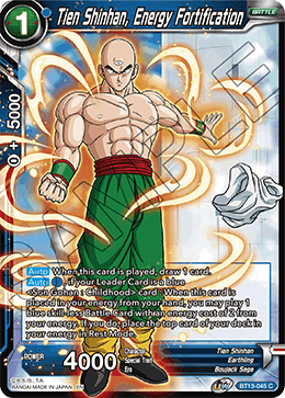 Tien Shinhan, Energy Fortification (Common) [BT13-045] | Enigma On Main