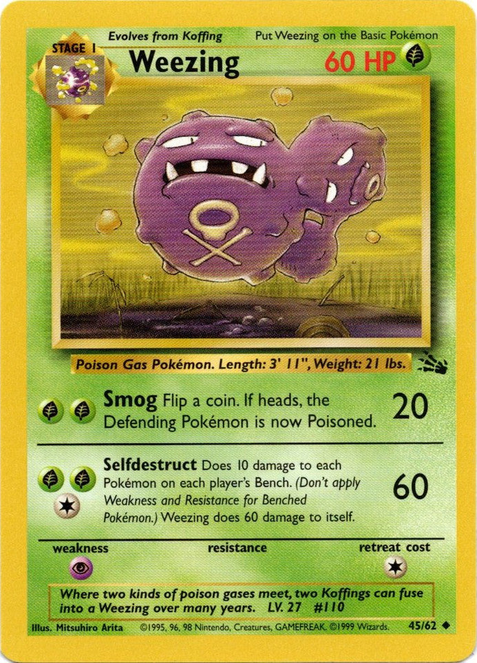 Weezing (45/62) [Fossil Unlimited] | Enigma On Main