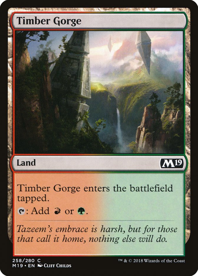 Timber Gorge [Core Set 2019] | Enigma On Main