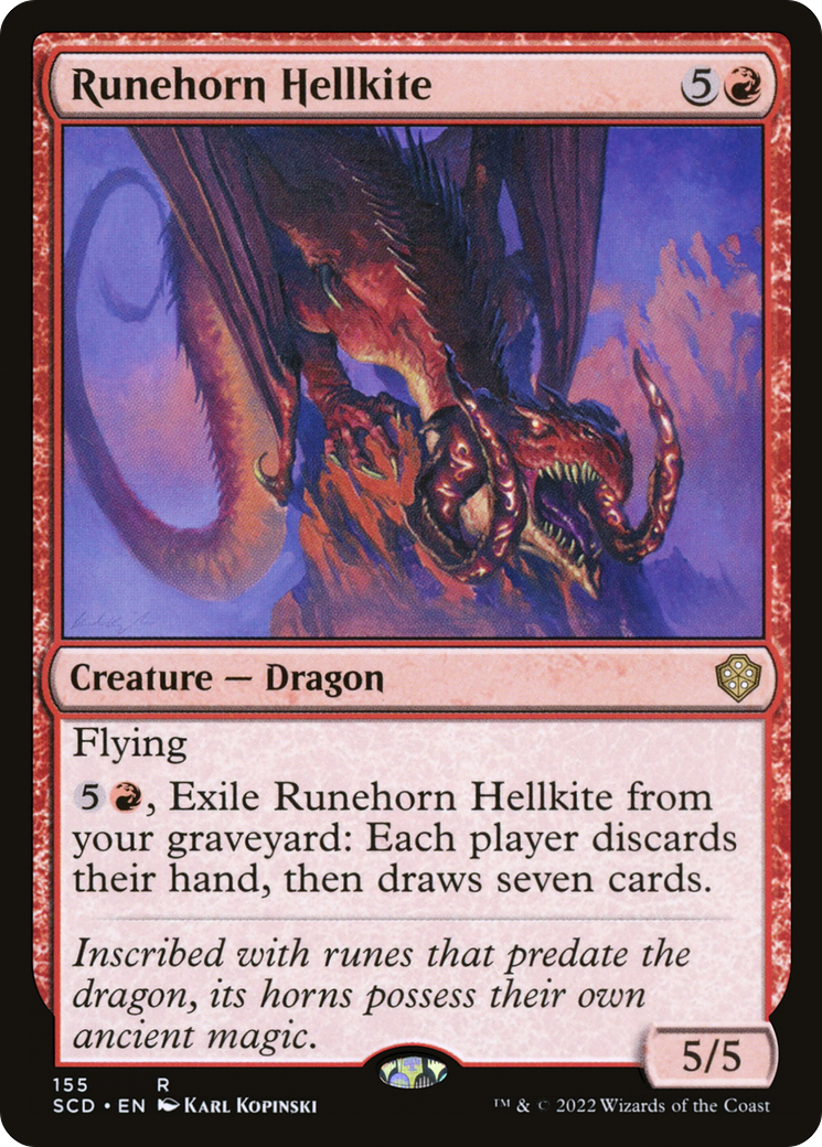 Runehorn Hellkite [Starter Commander Decks] | Enigma On Main