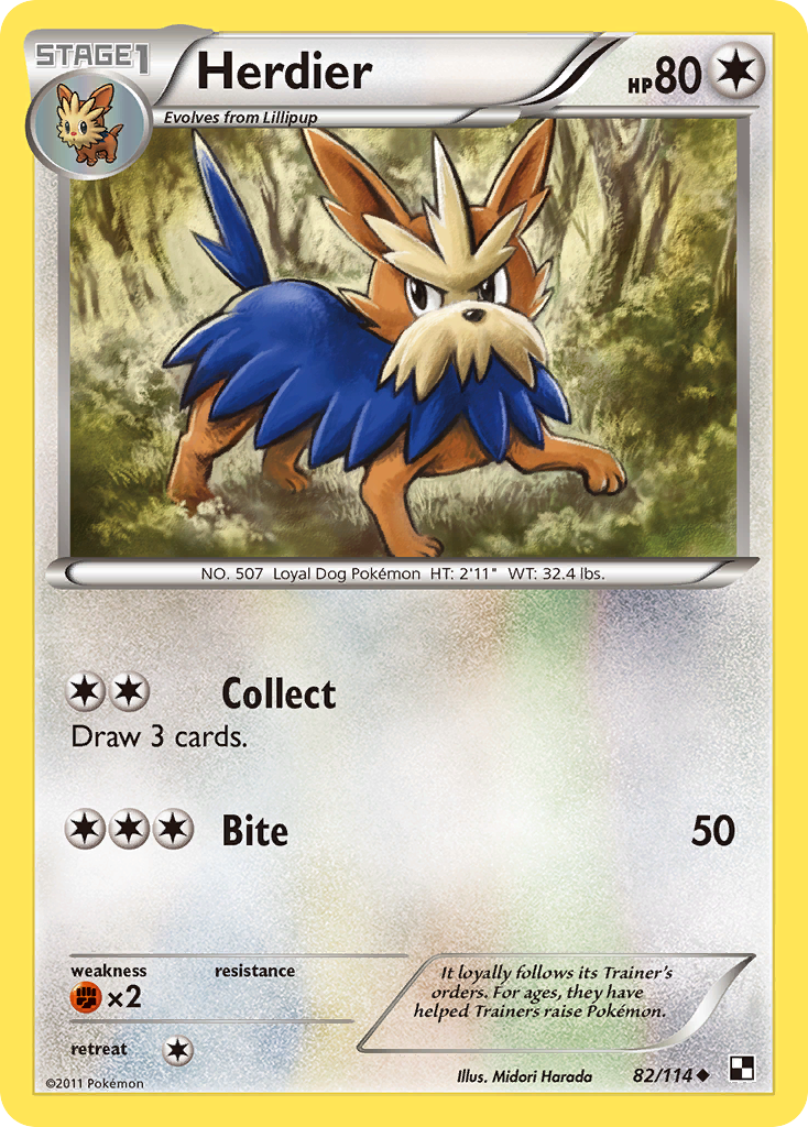 Herdier (82/114) [Black & White: Base Set] | Enigma On Main