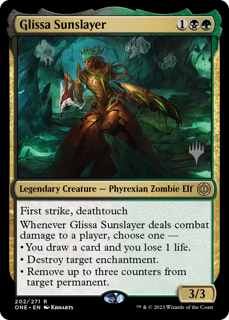 Glissa Sunslayer (Promo Pack) [Phyrexia: All Will Be One Promos] | Enigma On Main