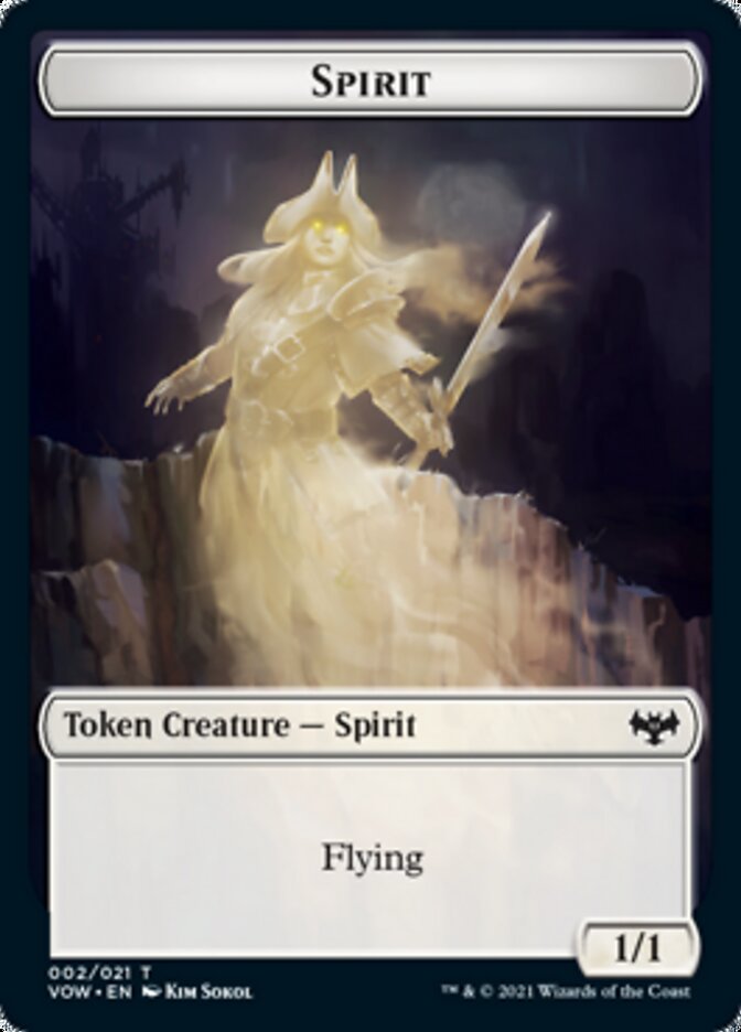 Spirit Token (002) [Innistrad: Crimson Vow Tokens] | Enigma On Main