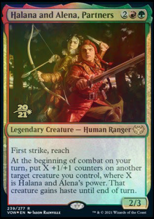 Halana and Alena, Partners [Innistrad: Crimson Vow Prerelease Promos] | Enigma On Main