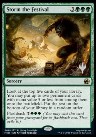 Storm the Festival (Promo Pack) [Innistrad: Midnight Hunt Promos] | Enigma On Main