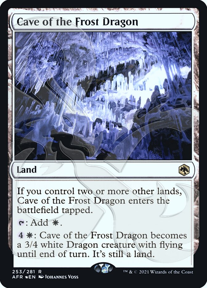 Cave of the Frost Dragon (Ampersand Promo) [Dungeons & Dragons: Adventures in the Forgotten Realms Promos] | Enigma On Main