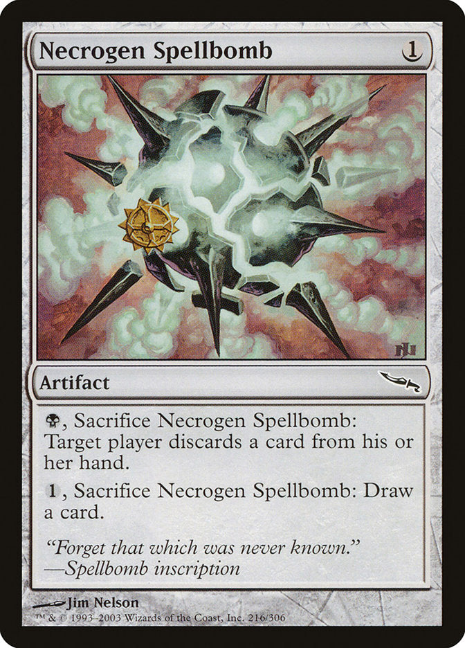 Necrogen Spellbomb [Mirrodin] | Enigma On Main