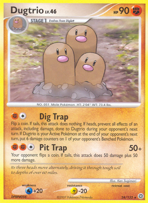 Dugtrio (24/132) [Diamond & Pearl: Secret Wonders] | Enigma On Main