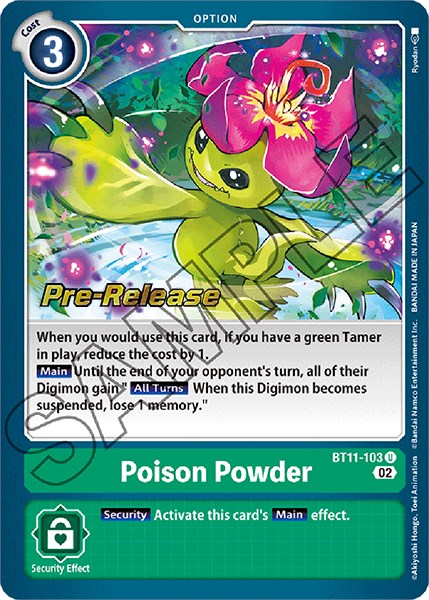 Poison Powder [BT11-103] [Dimensional Phase Pre-Release Promos] | Enigma On Main