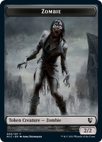 Zombie (005 MIC) // Zombie (005 MID) [Innistrad: Midnight Hunt Commander] | Enigma On Main