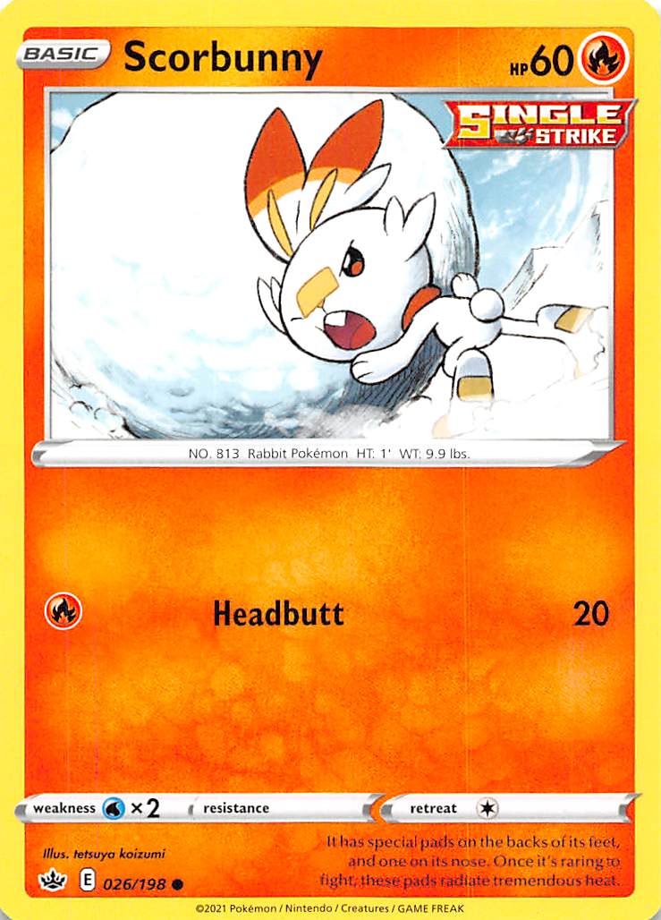 Scorbunny (026/198) [Sword & Shield: Chilling Reign] | Enigma On Main