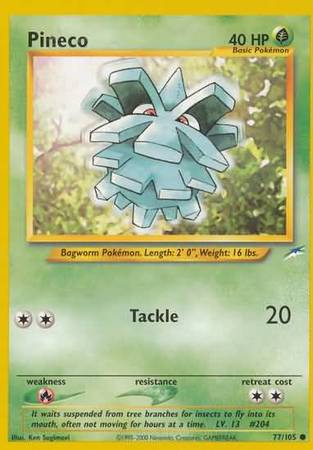 Pineco (77/105) [Neo Destiny Unlimited] | Enigma On Main