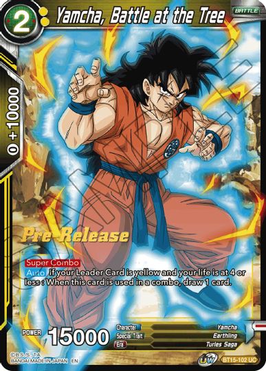 Yamcha, Battle at the Tree (BT15-102) [Saiyan Showdown Prerelease Promos] | Enigma On Main