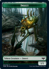 Insect // Dragon Illusion Double-sided Token [Innistrad: Crimson Vow Tokens] | Enigma On Main