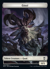 Zombie // Goat Double-sided Token [Streets of New Capenna Commander Tokens] | Enigma On Main