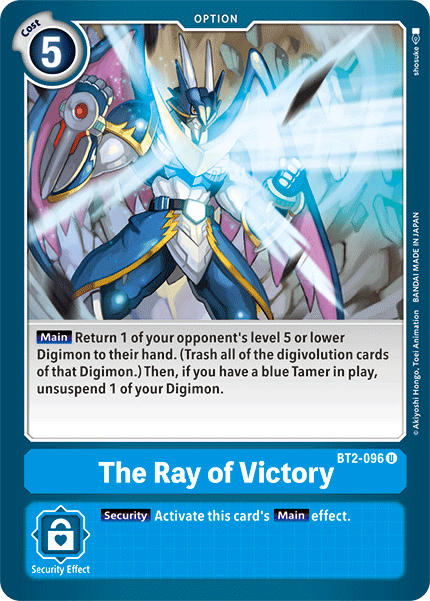 The Ray of Victory [BT2-096] [Release Special Booster Ver.1.5] | Enigma On Main