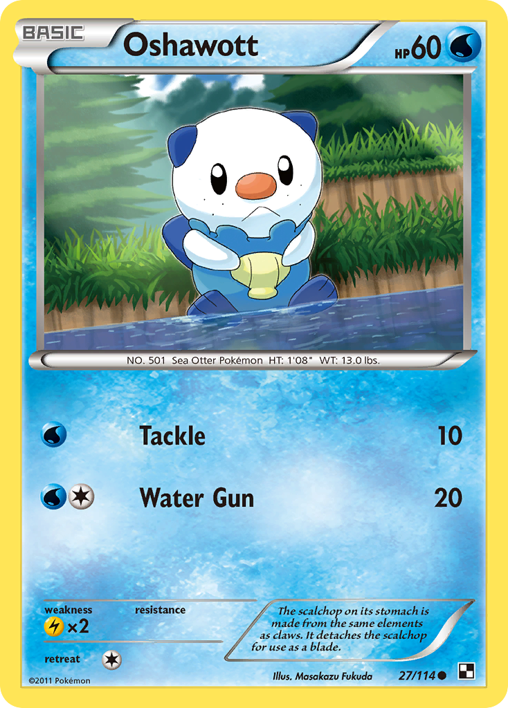 Oshawott (27/114) [Black & White: Base Set] | Enigma On Main