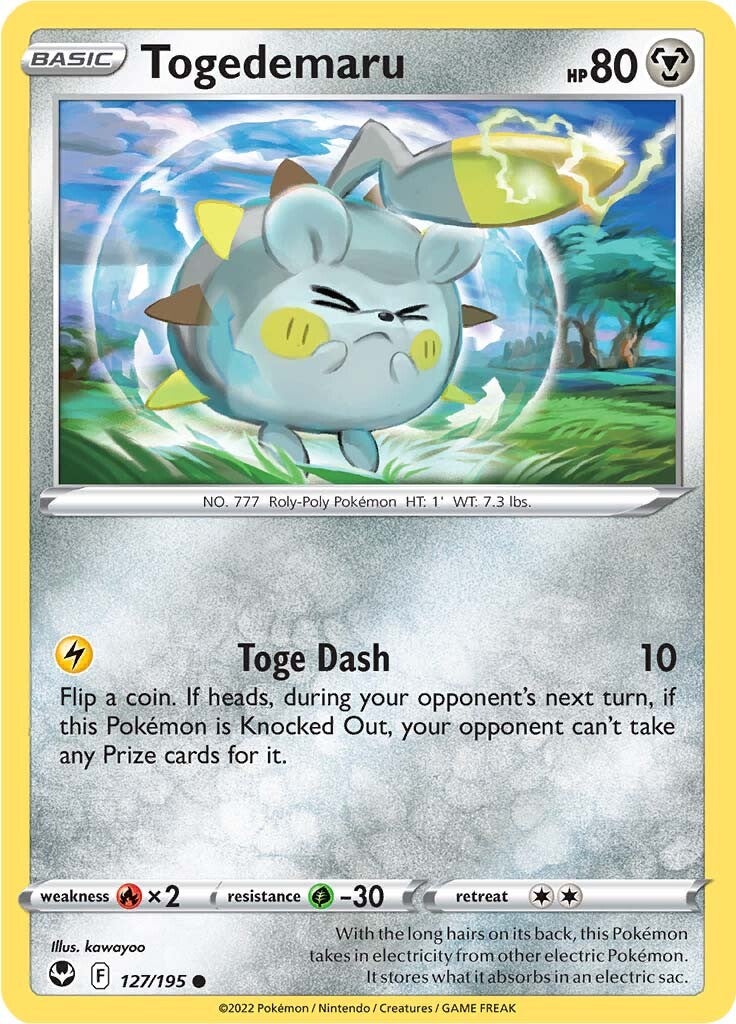 Togedemaru (127/195) [Sword & Shield: Silver Tempest] | Enigma On Main