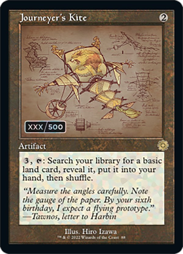 Journeyer's Kite (Retro Schematic) (Serial Numbered) [The Brothers' War Retro Artifacts] | Enigma On Main