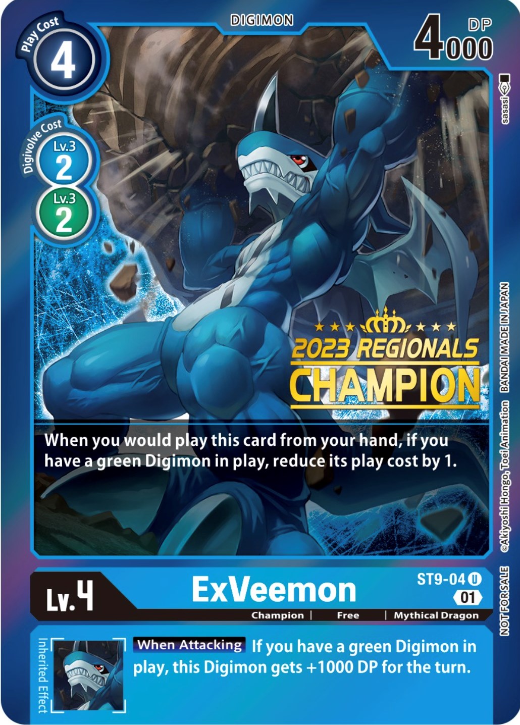 ExVeemon [ST9-04] (2023 Regionals Champion) [Starter Deck: Ultimate Ancient Dragon Promos] | Enigma On Main