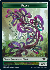 Plant // Treasure Double-sided Token [Kamigawa: Neon Dynasty Commander Tokens] | Enigma On Main