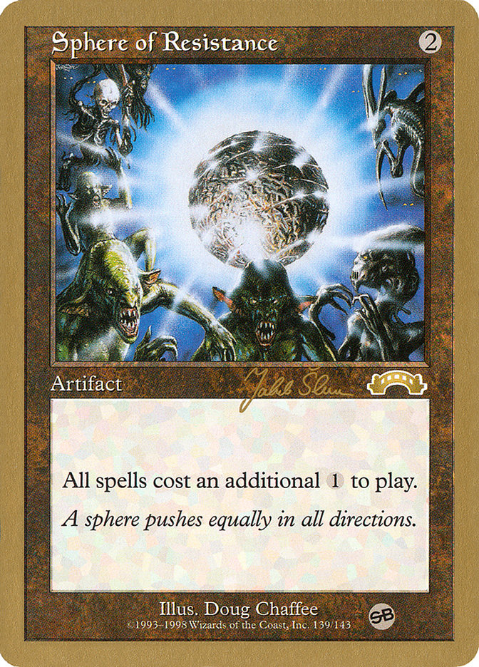 Sphere of Resistance (Jakub Slemr) (SB) [World Championship Decks 1999] | Enigma On Main