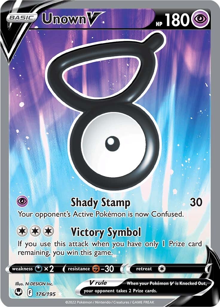 Unown V (176/195) [Sword & Shield: Silver Tempest] | Enigma On Main