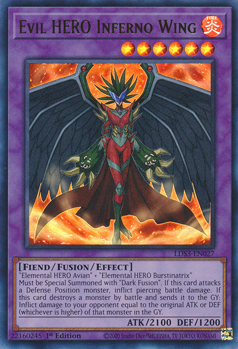 Evil HERO Inferno Wing [LDS3-EN027] Ultra Rare | Enigma On Main