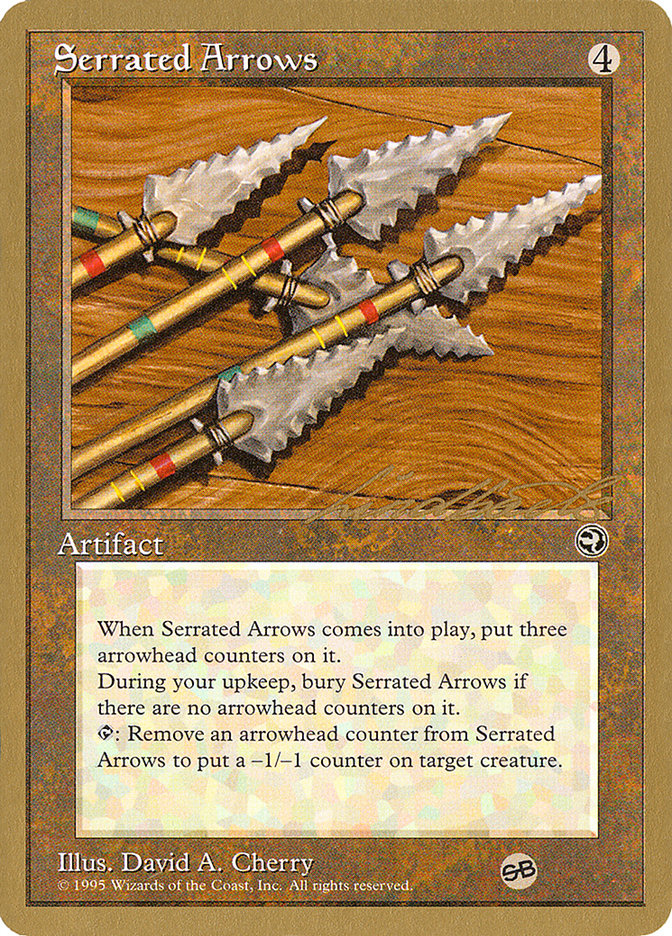 Serrated Arrows (Leon Lindback) (SB) [Pro Tour Collector Set] | Enigma On Main