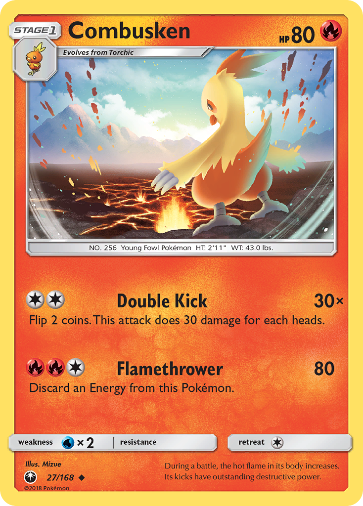 Combusken (27/168) [Sun & Moon: Celestial Storm] | Enigma On Main