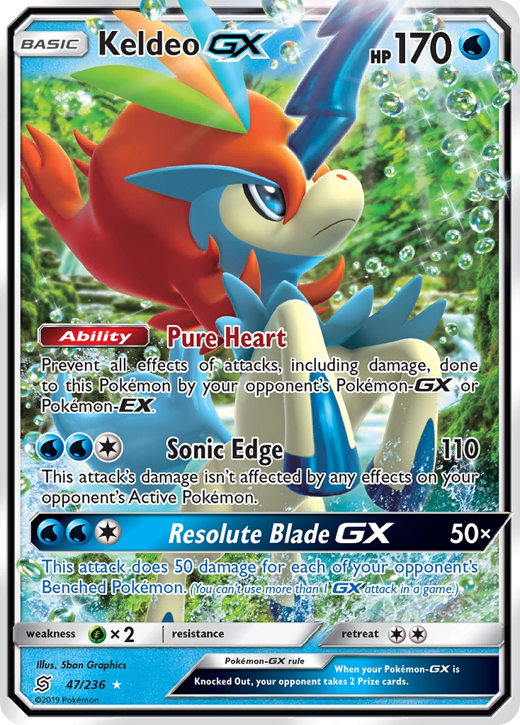 Keldeo GX (47/236) [Sun & Moon: Unified Minds] | Enigma On Main