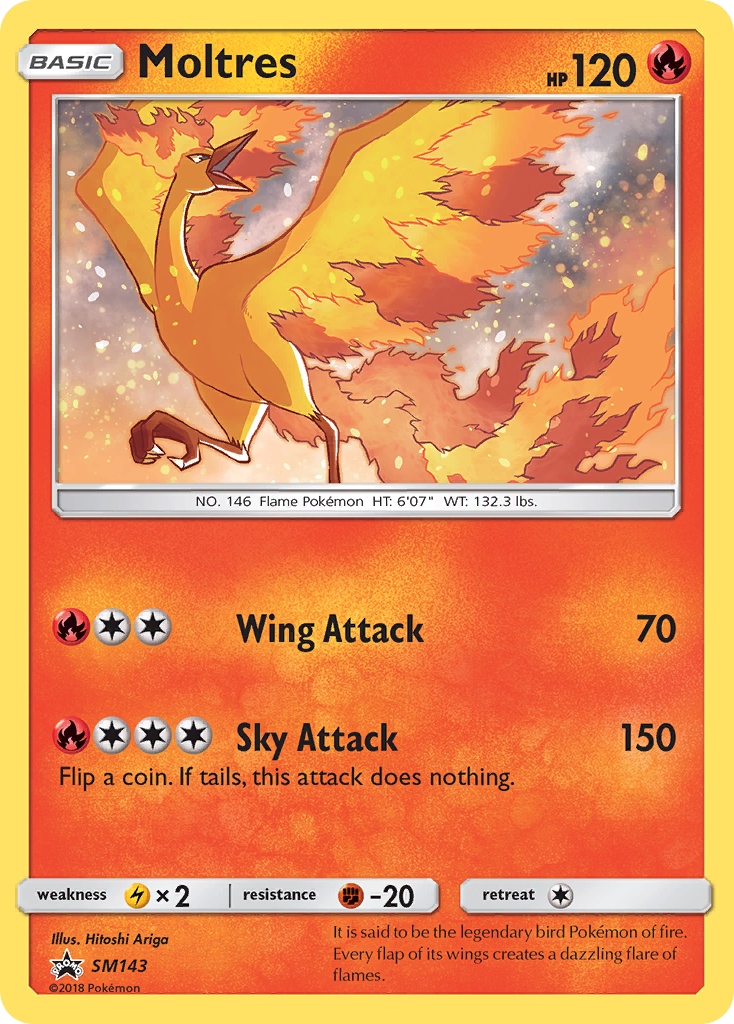 Moltres (SM143) [Sun & Moon: Black Star Promos] | Enigma On Main