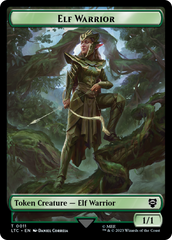 Elf Warrior // Insect Double Sided Token [The Lord of the Rings: Tales of Middle-Earth Commander Tokens] | Enigma On Main