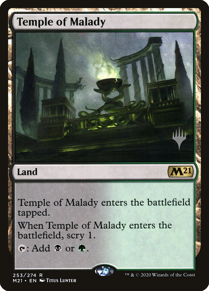 Temple of Malady (Promo Pack) [Core Set 2021 Promos] | Enigma On Main