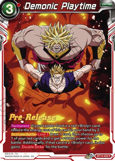 Demonic Playtime (BT15-029) [Saiyan Showdown Prerelease Promos] | Enigma On Main